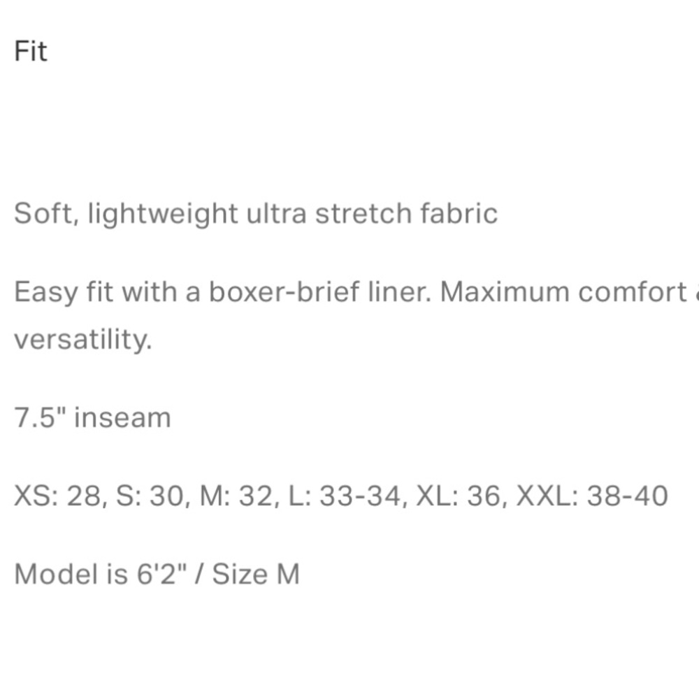 Vuori Black Athletic Shorts with Light Gray Drawstring - Picture 11 of 12